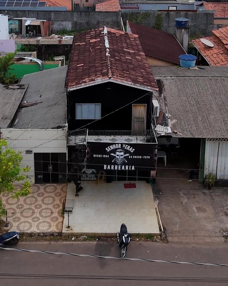 Fachada da Senhor Veras vista de cima